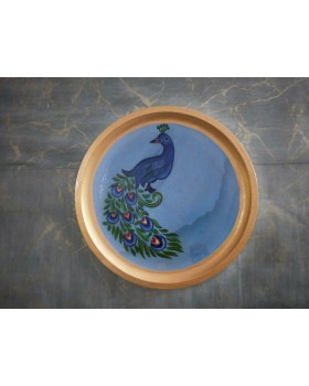 Wooden Wall Decor Plate - Blue
